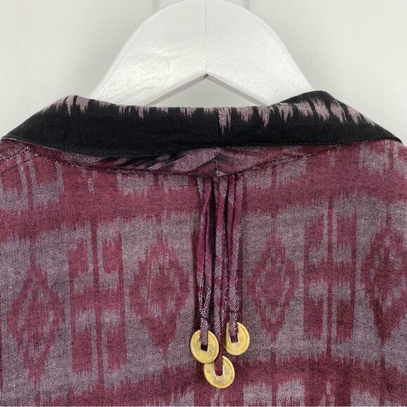 Kimono Jacket Bohemian Coins Purple Size Small - Picture 4 of 14